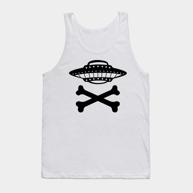 UFO Crossbones Tank Top by HEJK81